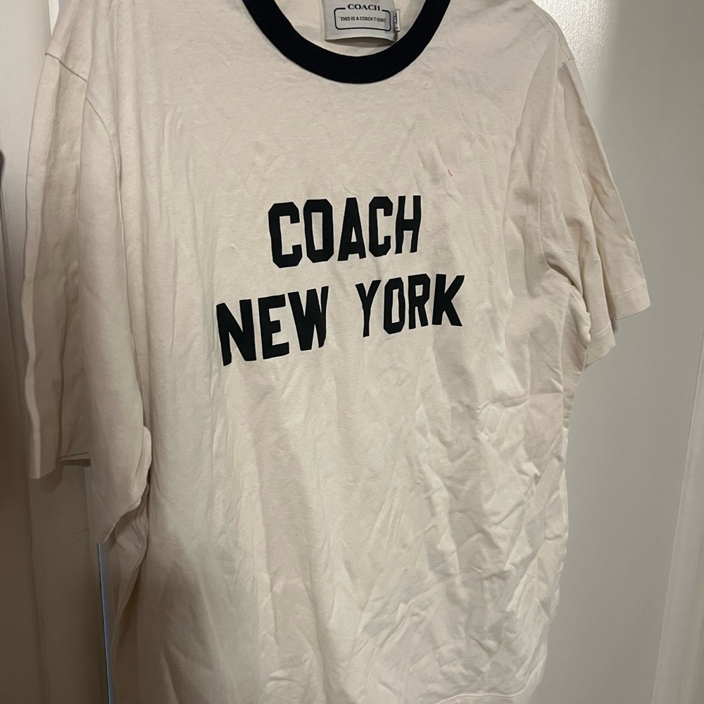 Coach Men's White T-Shirt